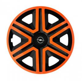 Set 4 capace roti orange pentru gama auto opel (dimensiune roată: r15)