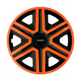 Set 4 capace roti orange pentru gama auto smart (dimensiune roată: r15)