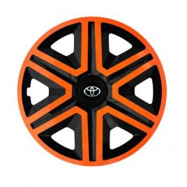 Set 4 capace roti orange pentru gama auto toyota (dimensiune roată: r15)