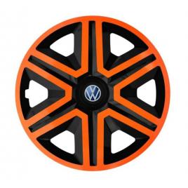 Set 4 capace roti orange pentru gama auto volkswagen (dimensiune roată: r15)
