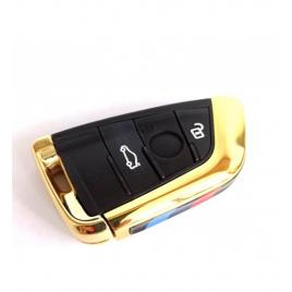 Carcasa cheie bmw smart 3 butoane negru cu auriu