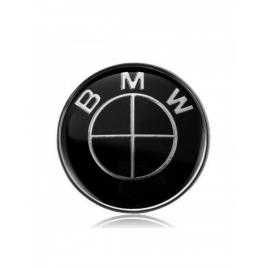 Emblema bmw pentru capota si portbagaj 74mm negru