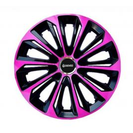Set 4 capace roti pentru daewoo, model extra strong pink & black (dimensiune
