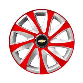 Set 4 capace roti hubcaps wheel pentru gama auto chevrolet (dimensiune roată: