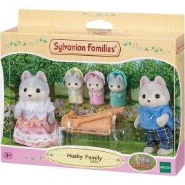 Figurine sylvanian families - familia catelusilor husky