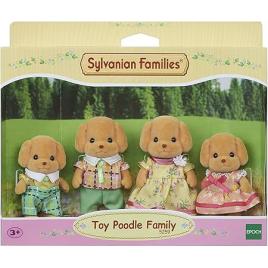Figurine sylvanian families - familia catelusilor poodle
