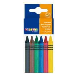 Set 6 creioane colorate cerate cu diametrul de 8 mm