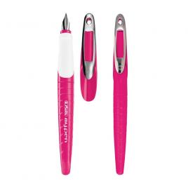Stilou my pen, penita m, roz/alb - vrac