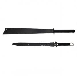 Set doua sabii de vanatoare, ideallstore®, ninja blade, 81 cm, negru, teaca inclusa