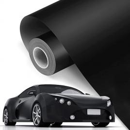 Folie auto pentru colantare integrala, termoplastica, cu tehnologie bubble free, culoare negru, finisaj mat, dimensiune 3,0m x 1,52m
