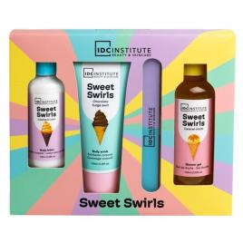 Set 4 produse de ingrijire corporala sweet swirl, idc institute 42157, 360 ml