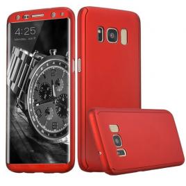Husa Samsung Galaxy S8  Full Cover  360Rosu/Red + Folie de protectie