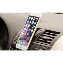Suport auto magneticde culoare argintiu pentru telefoane mobile prindere la ventilatie