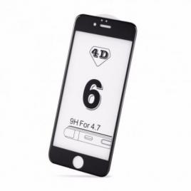 Folie Sticla Apple iPhone 6/6S  4D/5D Negru