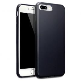 Husa iPhone 8 / iphone 7 tip carcasa slim din silicon mat Negru