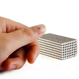 Magnet neodim rotund 3mm x 1mm (3x1) - Magneti pe timpan casti inductive - pachet 100 bucati