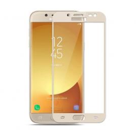 Set 2 folii de sticla3D Gold pentru Samsung Galaxy J7 2017