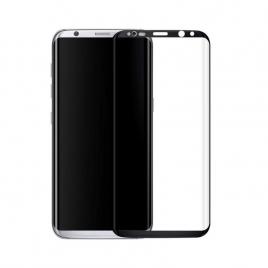 Set 2 folii sticla 3D Full Glue Samsung Galaxy S8 ecran complet Negru