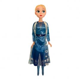 Papusa Frozen 2,  Elsa cu muzica , 75 cm Albastru