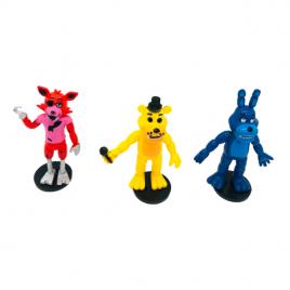 Set 3 figurine model Five Nights at Freddy's, freddy, foxy si bonnie, isp21 +3 ani