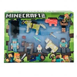 Set 8 figurine si accesorii tip Minecraft 2 , kms9, +3 ani