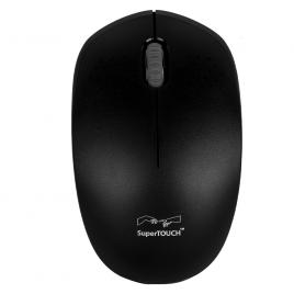 Mouse ergonomic fără fir Super TOUCH negru