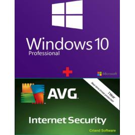 Microsoft Windows 10 + AVG Internet Security