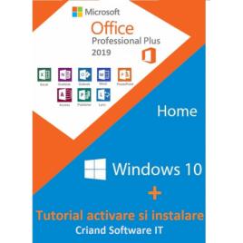 Microsoft Windows 10 Home Retail + Microsoft Office 2019 Pro + Tutorial