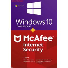 Microsoft Windows 10 Pro Retail + McAfee Internet Security