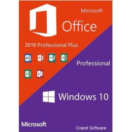 Microsoft Windows 10 Pro Retail + Microsoft Office 2016 Pro Plus
