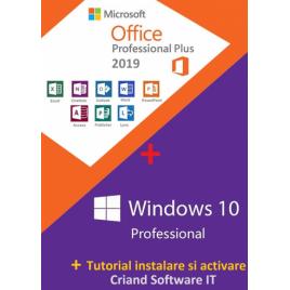 Microsoft Windows 10 Pro Retail+ Microsoft Office 2019 Pro Plus + Tutorial