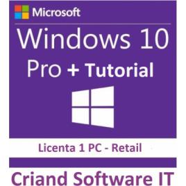 Windows 10 Professional Retail 32/64 Bit + Tutorial instalare si activare