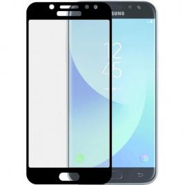 Folie protectie ecran sticla curbata Samsung Galaxy J7 2017 pentru tot ecranul (Full Cover) curbata 3D Neagra