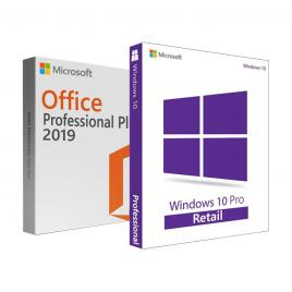 Windows 10 Pro + Office Pro Plus 2019 - ambele RETAIL + tutorial video / asistenta - 32/64 bit - toate limbile