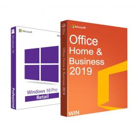 Windows 10 Pro RETAIL + Office Home and Business 2019 + tutorial video / asistenta ambele - 32/64 biti - Toate limbile