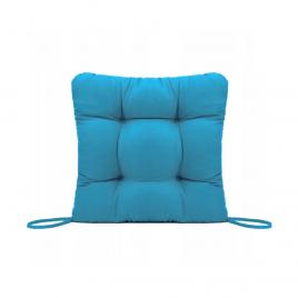 Perna decorativa pentru scaun de bucatarie sau terasa, dimensiuni 40x40cm, culoare albastru
