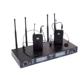 Sistem radio microfon 2 canale, cu 2 microfoane wireless headset, PLL/UHF, True Diversity, BE5035T