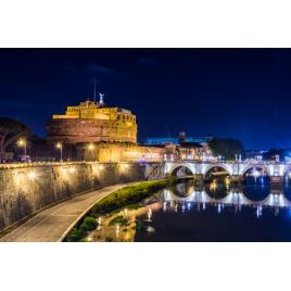 Fototapet autocolant PVC Castelul Sant Angelo din Roma, 160x240 cm