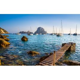 Fototapet autocolant PVC Portul din Ibiza, 160x240 cm