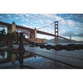 Fototapet autocolant PVC Golden Gate, 160x240 cm