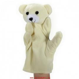 Marioneta de mana model animalut, 22.5 cm, gonga® alb