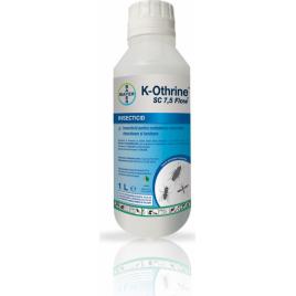 Insecticid profesional Kothrine 7.5 Flow 1 L pentru combaterea insectelor gandaci de bucatarie purici plosnite furnici muste tantari