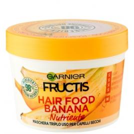 Masca nutritiva pentru par uscat 3 in 1 banana hair food garnier fructis, 390 ml