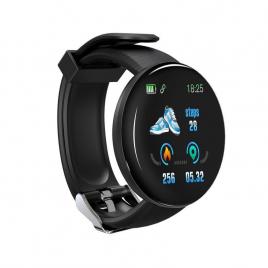 Ceas Smartwatch 1.3inch OLED Bluetooth 4.0 Monitorizare Tensiune Puls Oxigenarea Sangelui Waterproof IP65 Negru
