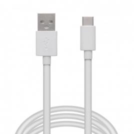 Cablu de date - USB Tip-C - alb - 2m - 55550WH-2