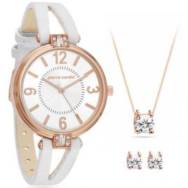 Set ceas de dama si bijuterii, Pierre Cardin, PCX7496L300, Auriu