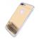 Husa protectie pentru iPhone 7 Plus Auriu perfect fit efect de oglinda si folie sticla gratis