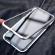 Husa protectie pentru iPhone 8 Argintiu Fullbody fata-spate Bumper metalic cu spate de sticla securizata premium