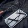 Husa protectie pentru iPhone 8 Argintiu Fullbody fata-spate Bumper metalic cu spate de sticla securizata premium