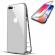 Pachet Valentines Day iPhone 7 Plus Argintiu 2xhusa cu spate de sticla securizata premium + 2xfolie de sticla